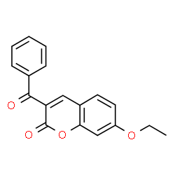 ChemSpider 2D Image | 3-Benzoyl-7-ethoxy-2H-chromen-2-one | C18H14O4