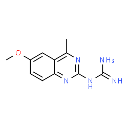 ChemSpider 2D Image | 1-(6-Methoxy-4-methyl-2-quinazolinyl)guanidine | C11H13N5O
