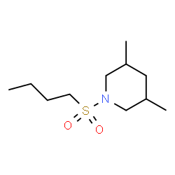 ChemSpider 2D Image | 1-(Butylsulfonyl)-3,5-dimethylpiperidine | C11H23NO2S