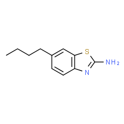 ChemSpider 2D Image | 6-Butyl-2-benzothiazolamine | C11H14N2S