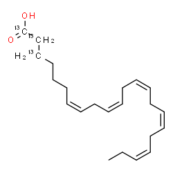 ChemSpider 2D Image | (7Z,10Z,13Z,16Z,19Z)-(1,2,3-~13~C_3_)-7,10,13,16,19-Docosapentaenoic acid | C1913C3H34O2