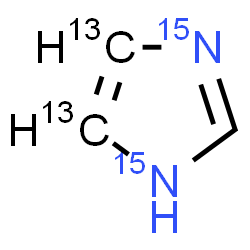 ChemSpider 2D Image | (4,5-~13~C_2_,~15~N_2_)-1H-Imidazole | C13C2H415N2