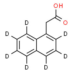 ChemSpider 2D Image | (~2~H_7_)-1-Naphthylacetic acid | C12H3D7O2