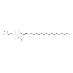 ChemSpider 2D Image | (2R)-2-[(~2~H_3_)Ethanoyloxy]-3-(hexadecyloxy)propyl 2-(trimethylammonio)ethyl phosphate | C26H51D3NO7P