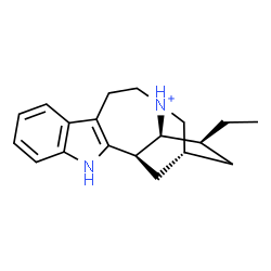 ChemSpider 2D Image | Ibogamin-6-ium | C19H25N2
