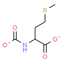 ChemSpider 2D Image | 2-(Carboxylatoamino)-4-(methylsulfanyl)butanoate | C6H9NO4S