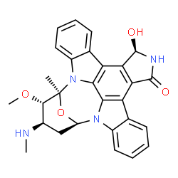 ChemSpider 2D Image | (2S,3S,4R,6R,18R)-18-Hydroxy-3-methoxy-2-methyl-4-(methylamino)-29-oxa-1,7,17-triazaoctacyclo[12.12.2.1~2,6~.0~7,28~.0~8,13~.0~15,19~.0~20,27~.0~21,26~]nonacosa-8,10,12,14,19,21,23,25,27-nonaen-16-one | C28H26N4O4