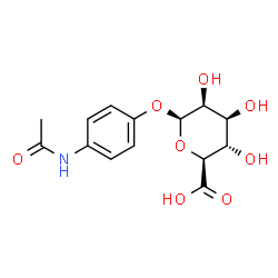 ChemSpider 2D Image | 4-Acetamidophenyl beta-D-mannopyranosiduronic acid | C14H17NO8