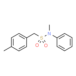 ChemSpider 2D Image | N-Methyl-1-(4-methylphenyl)-N-phenylmethanesulfonamide | C15H17NO2S