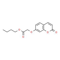 ChemSpider 2D Image | Butyl [(2-oxo-2H-chromen-7-yl)oxy]acetate | C15H16O5