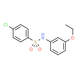 ChemSpider 2D Image | 4-Chloro-N-(3-ethoxyphenyl)benzenesulfonamide | C14H14ClNO3S