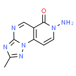 ChemSpider 2D Image | 7-Amino-2-methylpyrido[3,4-e][1,2,4]triazolo[1,5-a]pyrimidin-6(7H)-one | C9H8N6O