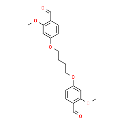 ChemSpider 2D Image | 4,4'-[1,4-Butanediylbis(oxy)]bis(2-methoxybenzaldehyde) | C20H22O6