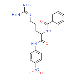 ChemSpider 2D Image | Benzoyl-DL-arginine p-nitroanilide | C19H22N6O4