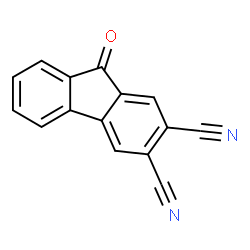 ChemSpider 2D Image | 9-Oxo-9H-fluorene-2,3-dicarbonitrile | C15H6N2O