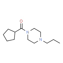 ChemSpider 2D Image | Cyclopentyl(4-propyl-1-piperazinyl)methanone | C13H24N2O