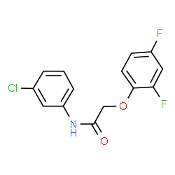 ChemSpider 2D Image | N-(3-Chlorophenyl)-2-(2,4-difluorophenoxy)acetamide | C14H10ClF2NO2