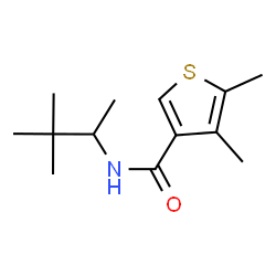 ChemSpider 2D Image | N-(3,3-Dimethyl-2-butanyl)-4,5-dimethyl-3-thiophenecarboxamide | C13H21NOS