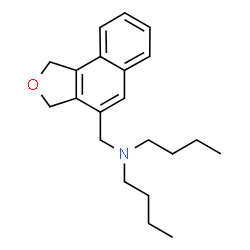 ChemSpider 2D Image | Dibutyl-(1,3-dihydro-naphtho[1,2-c]furan-4-ylmethyl)-amine | C21H29NO