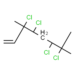 ChemSpider 2D Image | (3R,4S,6R)-3,4,6,7-Tetrachloro-3,7-dimethyl-1-octene | C10H16Cl4