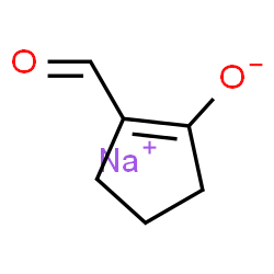 ChemSpider 2D Image | Sodium 2-formyl-1-cyclopenten-1-olate | C6H7NaO2