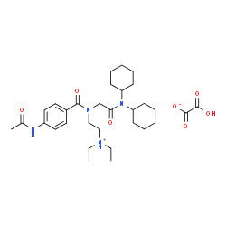 ChemSpider 2D Image | 2-{(4-Acetamidobenzoyl)[2-(dicyclohexylamino)-2-oxoethyl]amino}-N,N-diethylethanaminium hydrogen oxalate | C31H48N4O7