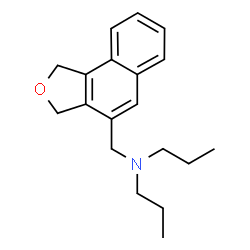 ChemSpider 2D Image | N-(1,3-Dihydronaphtho[1,2-c]furan-4-ylmethyl)-N-propyl-1-propanamine | C19H25NO