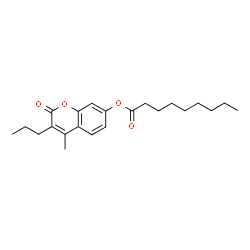 ChemSpider 2D Image | 4-Methyl-2-oxo-3-propyl-2H-chromen-7-yl nonanoate | C22H30O4