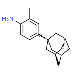 ChemSpider 2D Image | 4-[(3s,5s,7s)-Adamantan-1-yl]-2-methylaniline | C17H23N