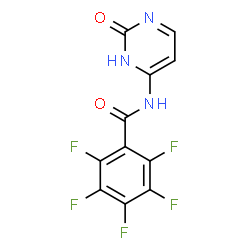 ChemSpider 2D Image | 2,3,4,5,6-Pentafluoro-N-(2-oxo-2,3-dihydro-4-pyrimidinyl)benzamide | C11H4F5N3O2