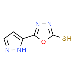 ChemSpider 2D Image | 5-(1H-Pyrazol-5-yl)-1,3,4-oxadiazole-2(3H)-thione | C5H4N4OS