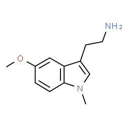 ChemSpider 2D Image | 2-(5-Methoxy-1-methyl-1H-indol-3-yl)ethanamine | C12H16N2O