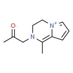 ChemSpider 2D Image | 1-Methyl-2-(2-oxopropyl)-3,4-dihydropyrrolo[1,2-a]pyrazin-2-ium | C11H15N2O