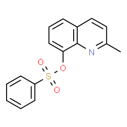 ChemSpider 2D Image | 2-Methyl-8-quinolinyl benzenesulfonate | C16H13NO3S