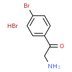 ChemSpider 2D Image | 2-Amino-1-(4-bromophenyl)ethanone hydrobromide (1:1) | C8H9Br2NO