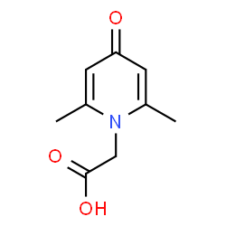 ChemSpider 2D Image | (2,6-Dimethyl-4-oxo-1(4H)-pyridinyl)acetic acid | C9H11NO3
