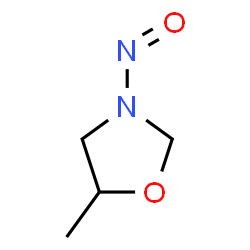 ChemSpider 2D Image | 5-Methyl-3-nitrosooxazolidine | C4H8N2O2