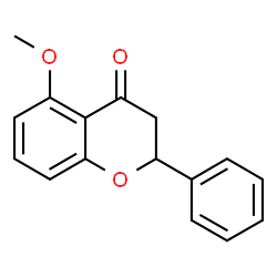 ChemSpider 2D Image | 5-methoxy-2-phenylchroman-4-one | C16H14O3
