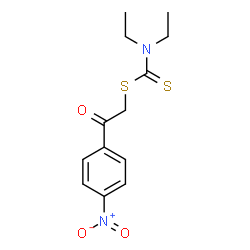 ChemSpider 2D Image | 2-(4-Nitrophenyl)-2-oxoethyl diethylcarbamodithioate | C13H16N2O3S2