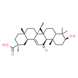 ChemSpider 2D Image | 18a-Glycyrrhetic acid | C30H46O4