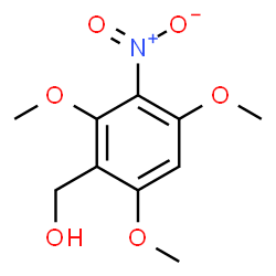 ChemSpider 2D Image | 2,4,6-Trimethoxy-3-nitrobenzenemethanol | C10H13NO6