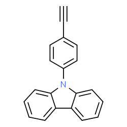 ChemSpider 2D Image | 9-(4-Ethynylphenyl)carbazole | C20H13N