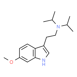 ChemSpider 2D Image | N-Isopropyl-N-[2-(6-methoxy-1H-indol-3-yl)ethyl]-2-propanamine | C17H26N2O
