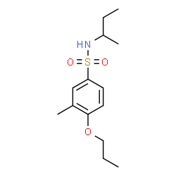 ChemSpider 2D Image | N-sec-Butyl-3-methyl-4-propoxybenzenesulfonamide | C14H23NO3S