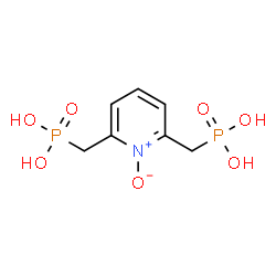 ChemSpider 2D Image | [(1-Oxido-2,6-pyridinediyl)bis(methylene)]bis(phosphonic acid) | C7H11NO7P2