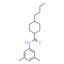 ChemSpider 2D Image | 4-Butyl-N-(3,5-dimethylphenyl)cyclohexanecarboxamide | C19H29NO