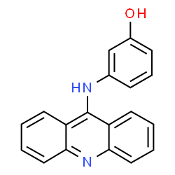 ChemSpider 2D Image | 3-(9-Acridinylamino)phenol | C19H14N2O
