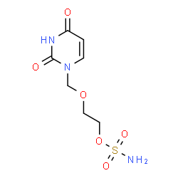 ChemSpider 2D Image | 2-[(2,4-Dioxo-3,4-dihydro-1(2H)-pyrimidinyl)methoxy]ethyl sulfamate | C7H11N3O6S