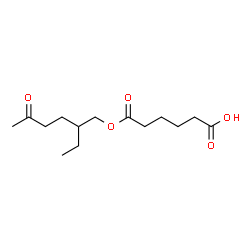 ChemSpider 2D Image | 6-[(2-Ethyl-5-oxohexyl)oxy]-6-oxohexanoic acid | C14H24O5