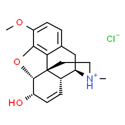 ChemSpider 2D Image | CODEINE HYDROCHLORIDE | C18H22ClNO3
